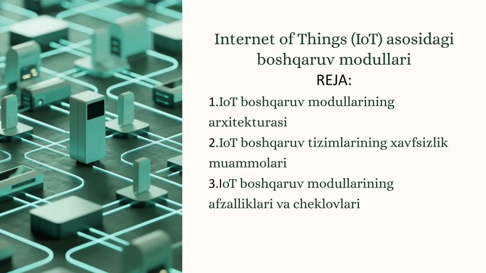 IoT asosidagi boshqaruv modullari 1