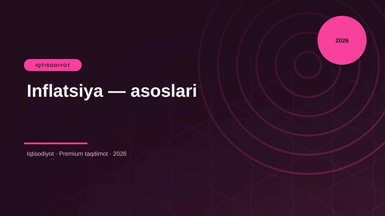 Inflatsiya — asoslari 1