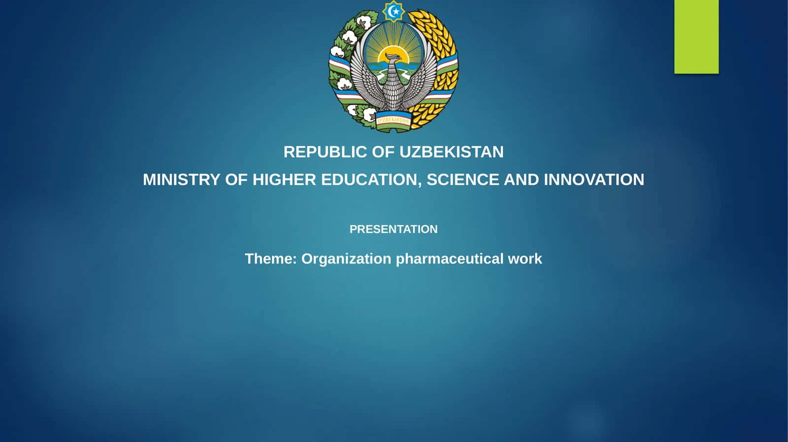 Organization pharmaceutical work 1