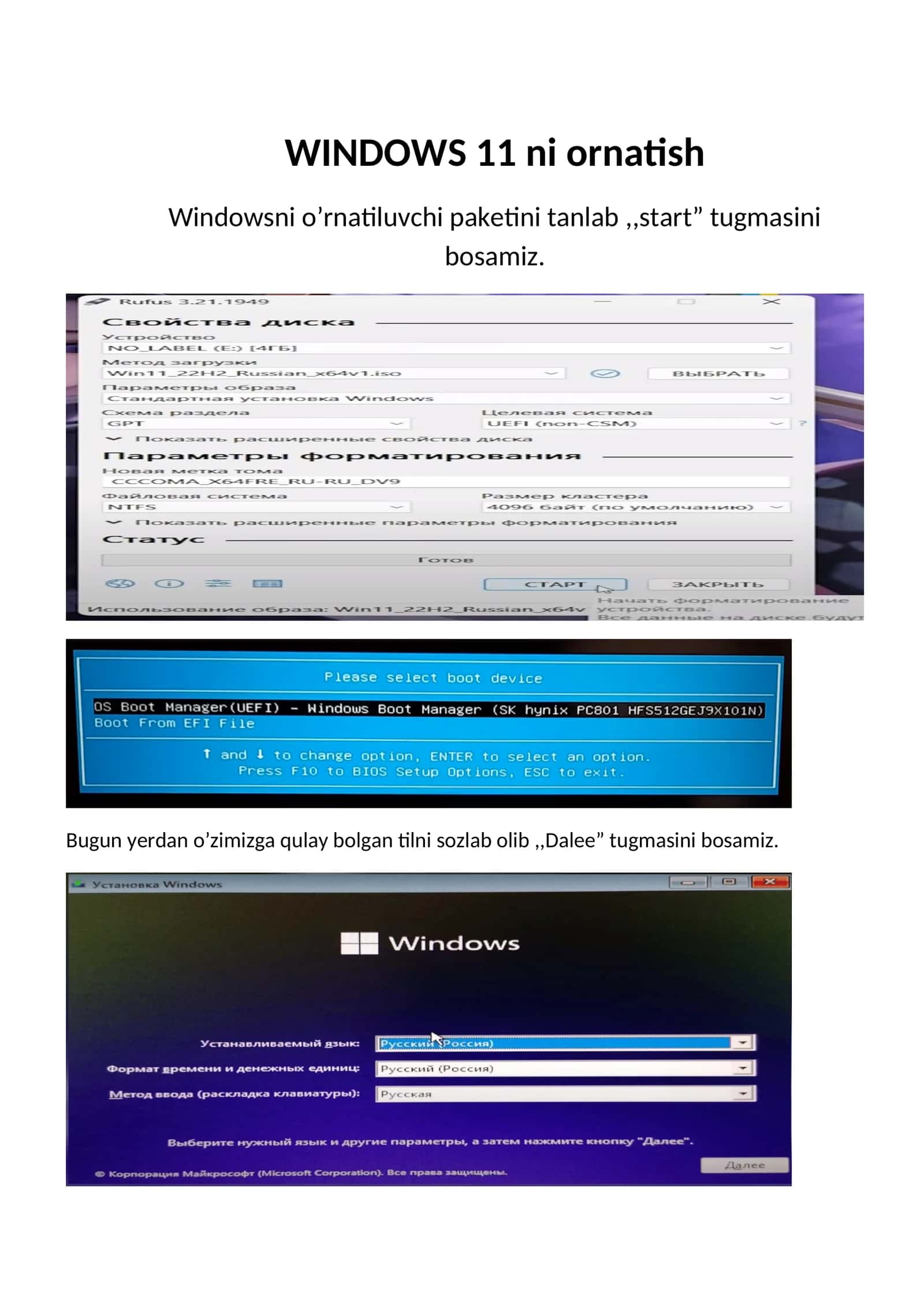 Windows 11 ni ornatish 1