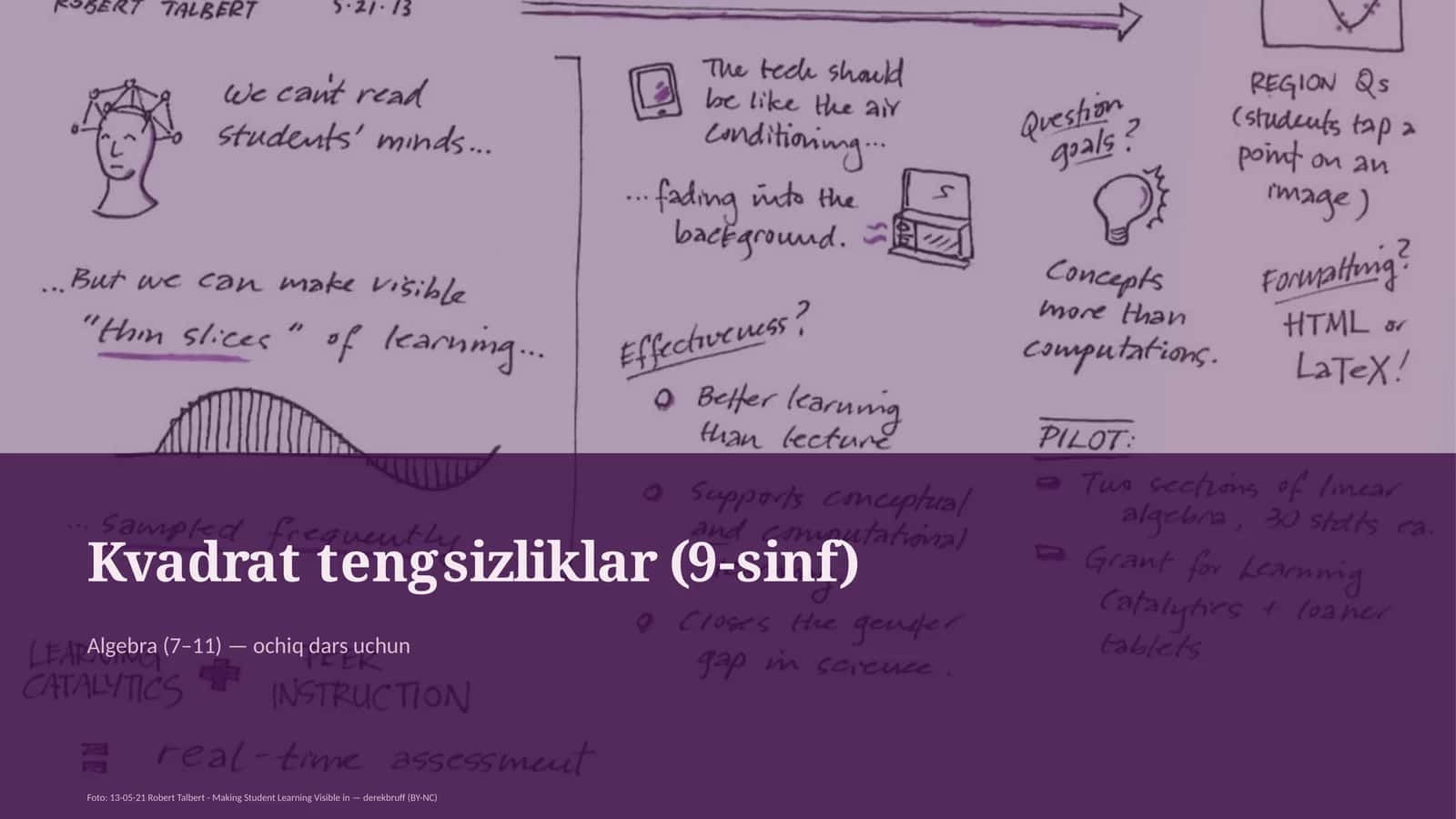 Kvadrat tengsizliklar (9-sinf) 1