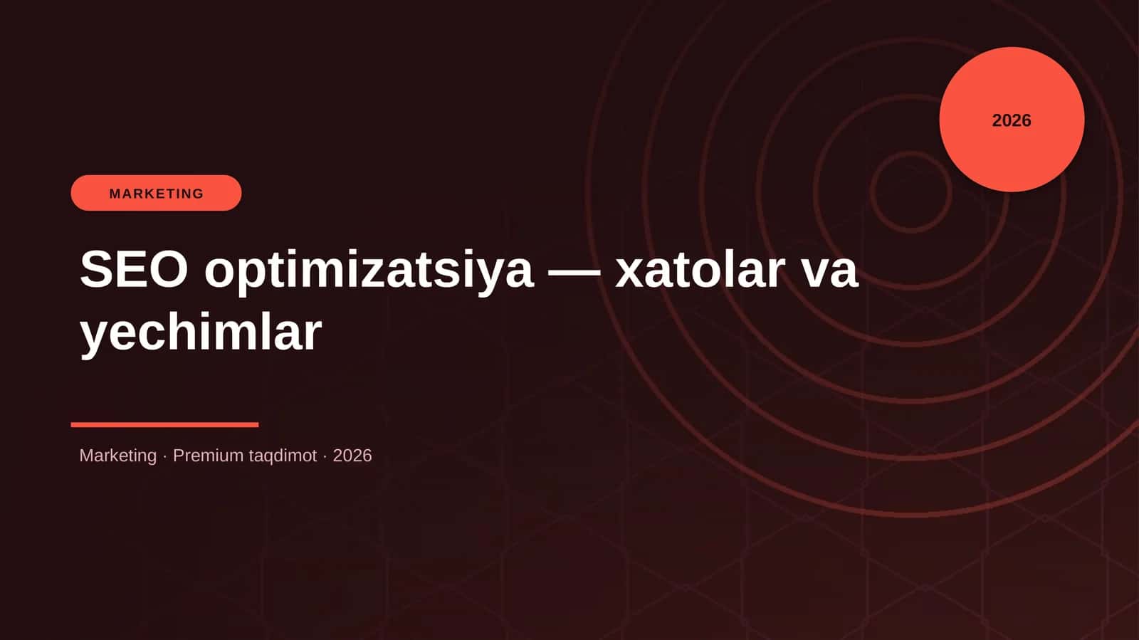 SEO optimizatsiya — xatolar va yechimlar 1