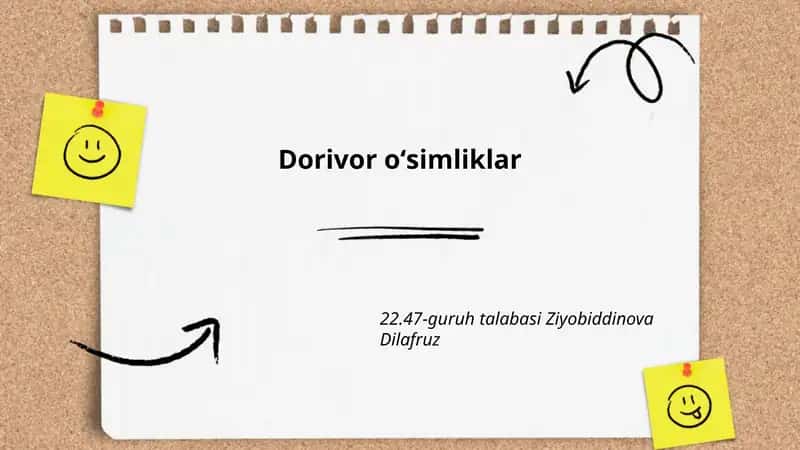 Dorivor oʻsimliklar 1