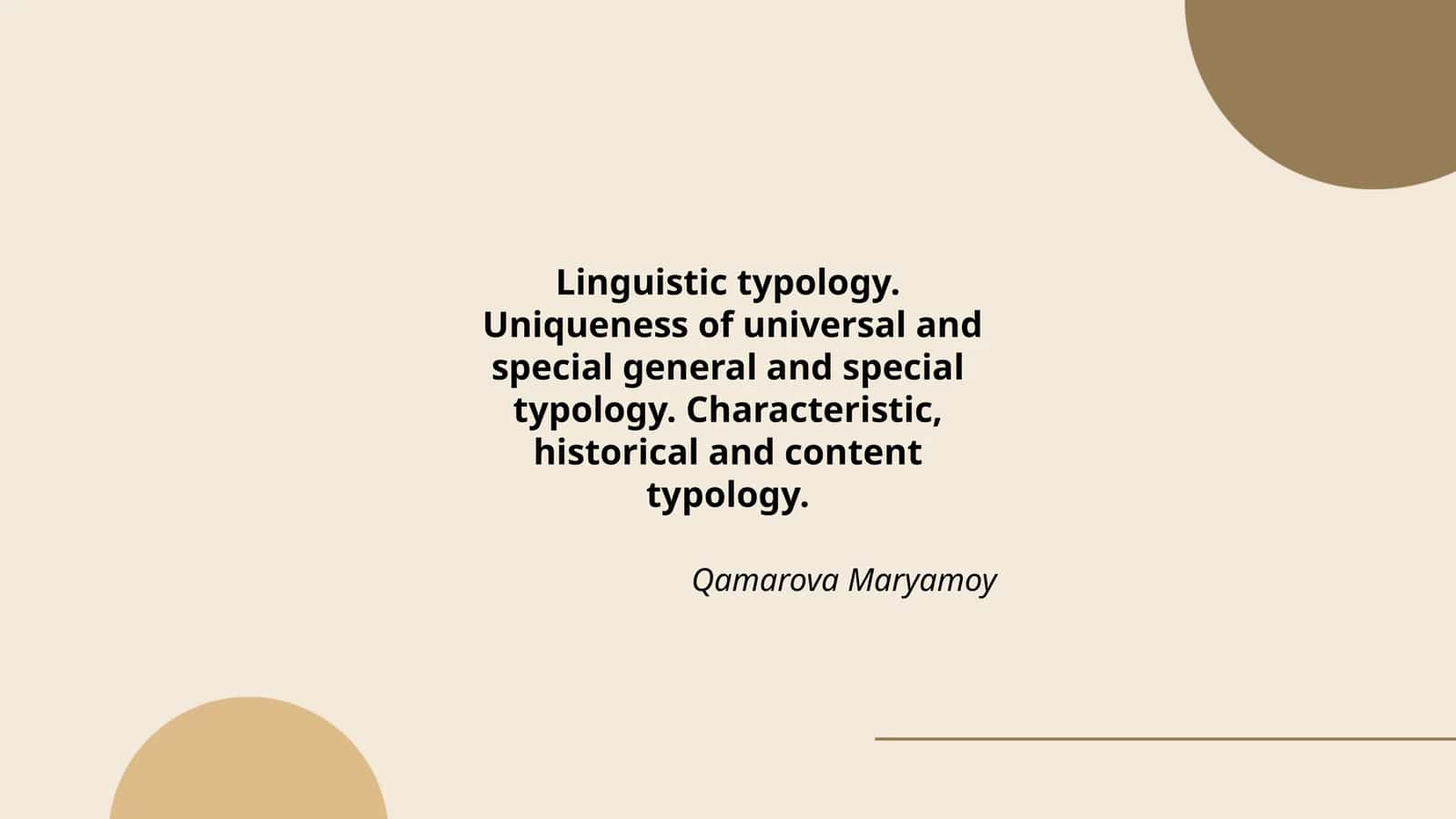 Linguistik tyopologiya 1