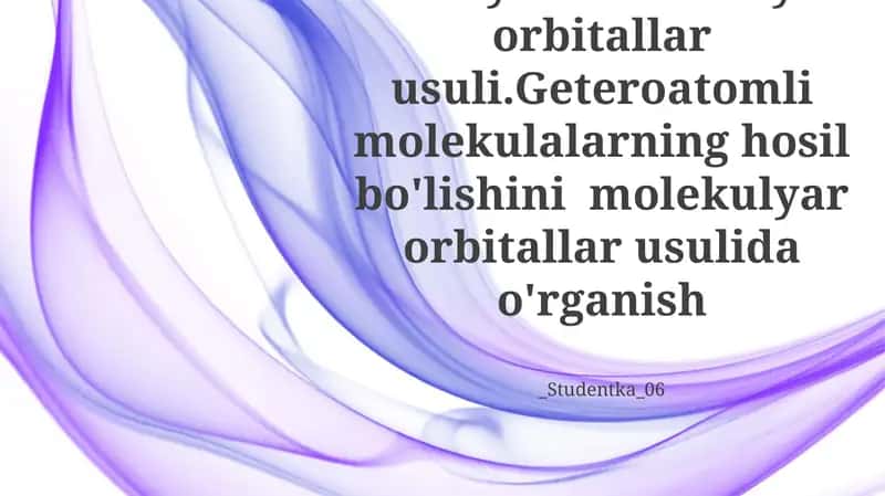 Valent bog'lar nazaryasi 1