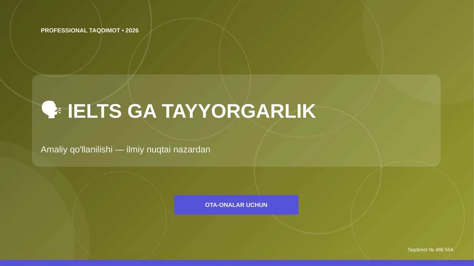 IELTS GA TAYYORGARLIK 1