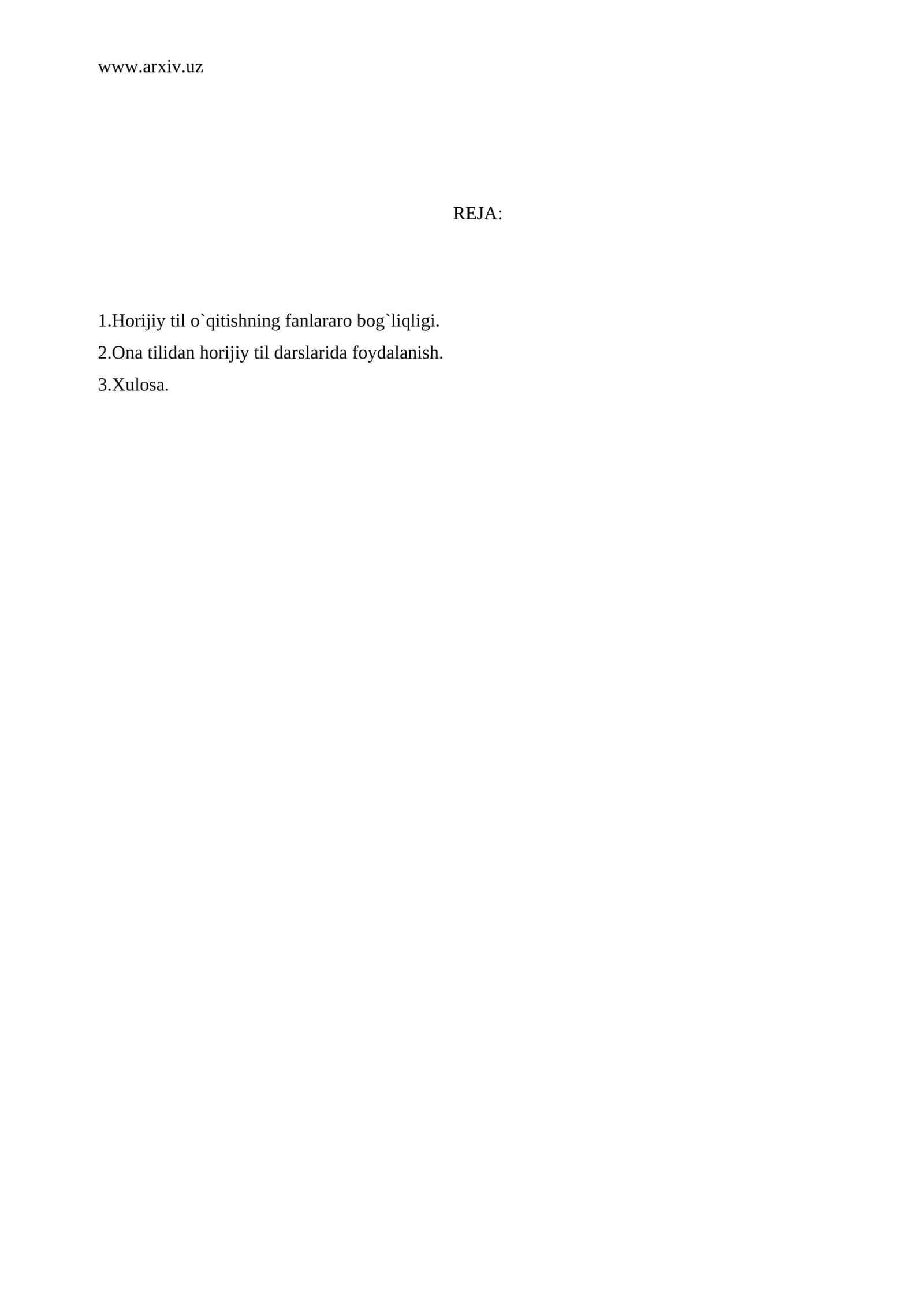 Chet til o`qitish metodikasi 1