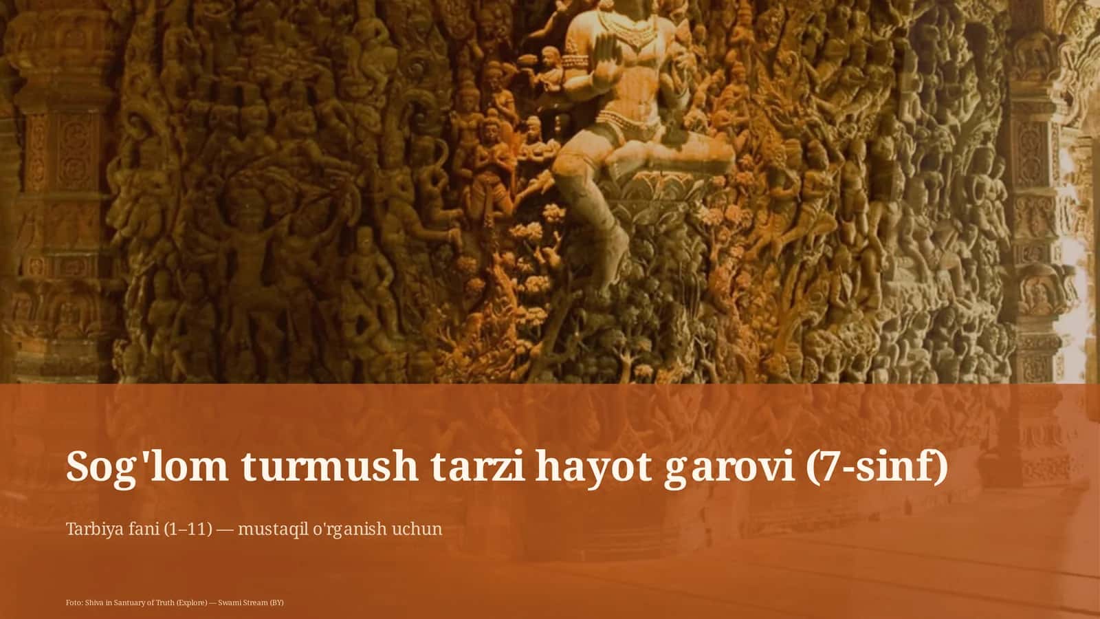 Sog'lom turmush tarzi hayot garovi (7-sinf) 1