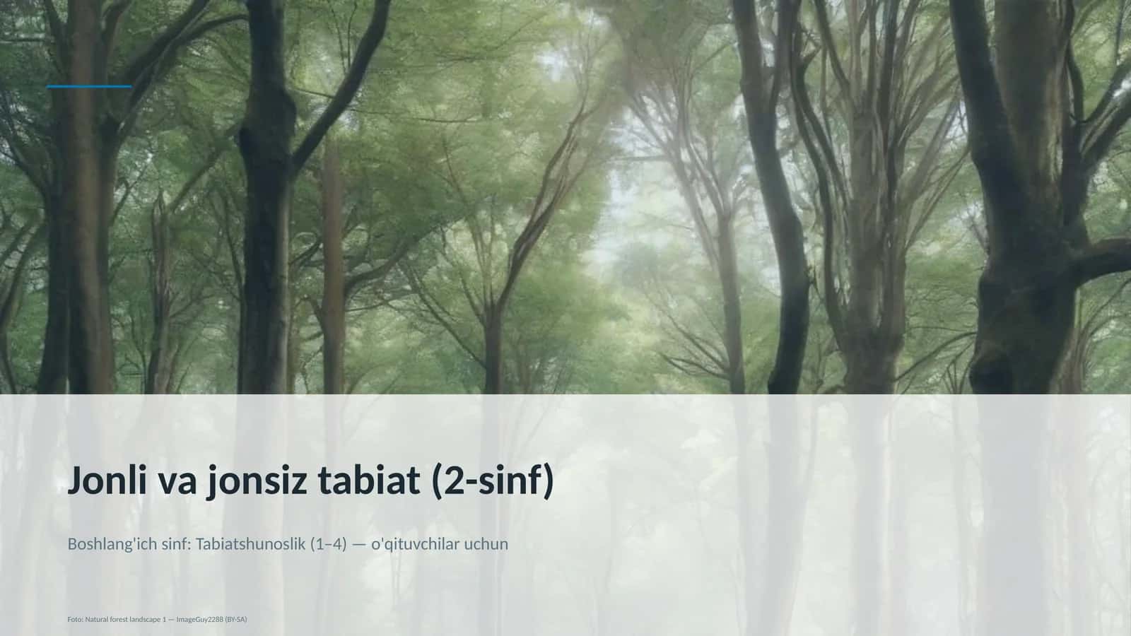 Jonli va jonsiz tabiat (2-sinf) 1