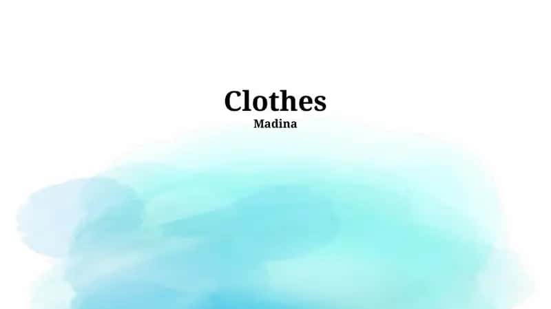 Clothing and Identity 1