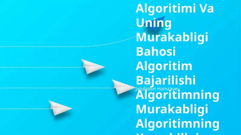 Insertion Sort Algoritimi Va Uning Murakabligi Bahosi 1