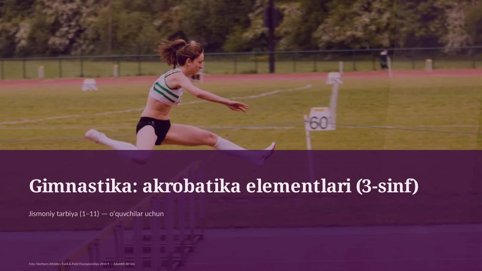 Gimnastika: akrobatika elementlari (3-sinf) 1
