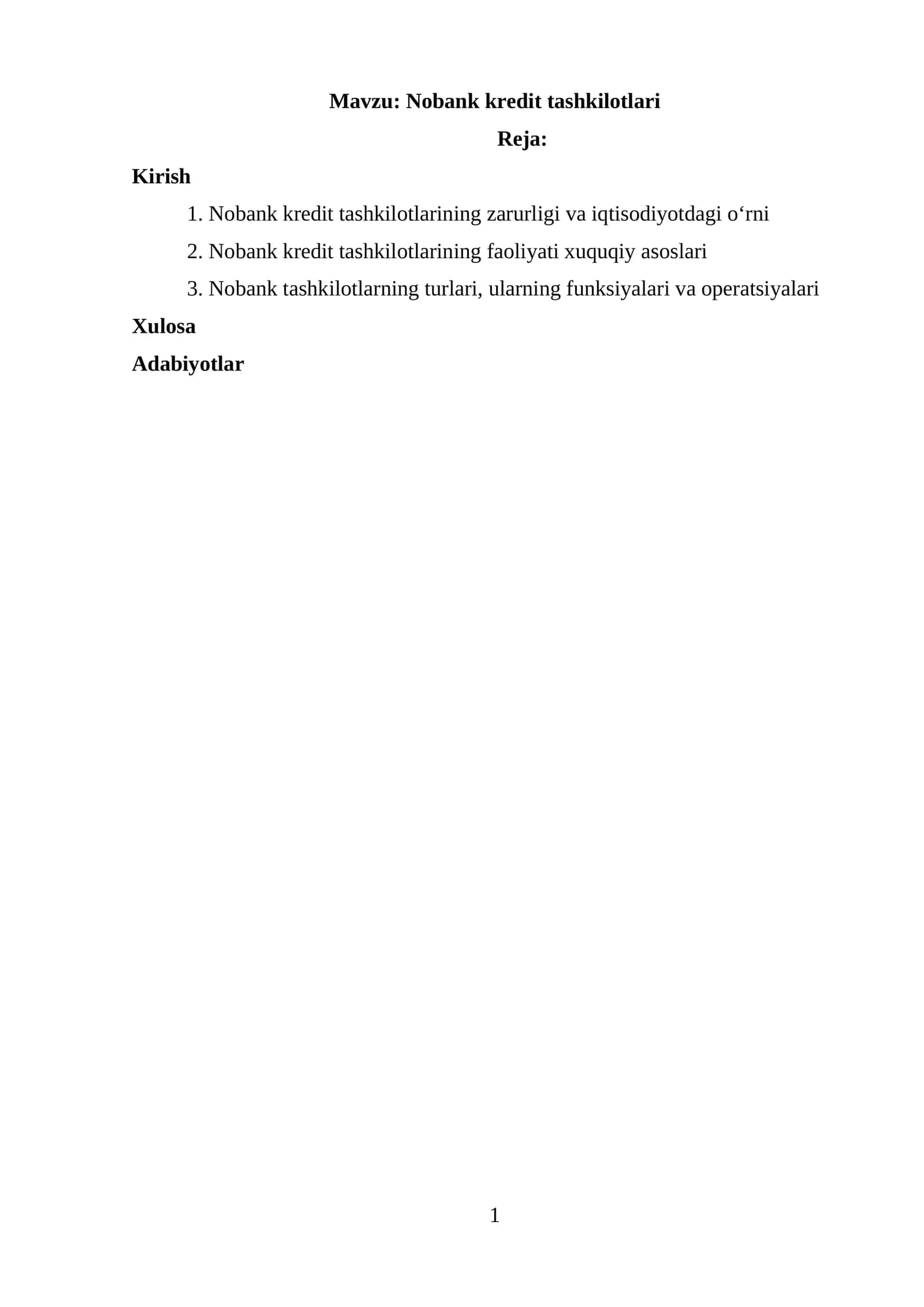 Nobank kredit tashkilotlari 1