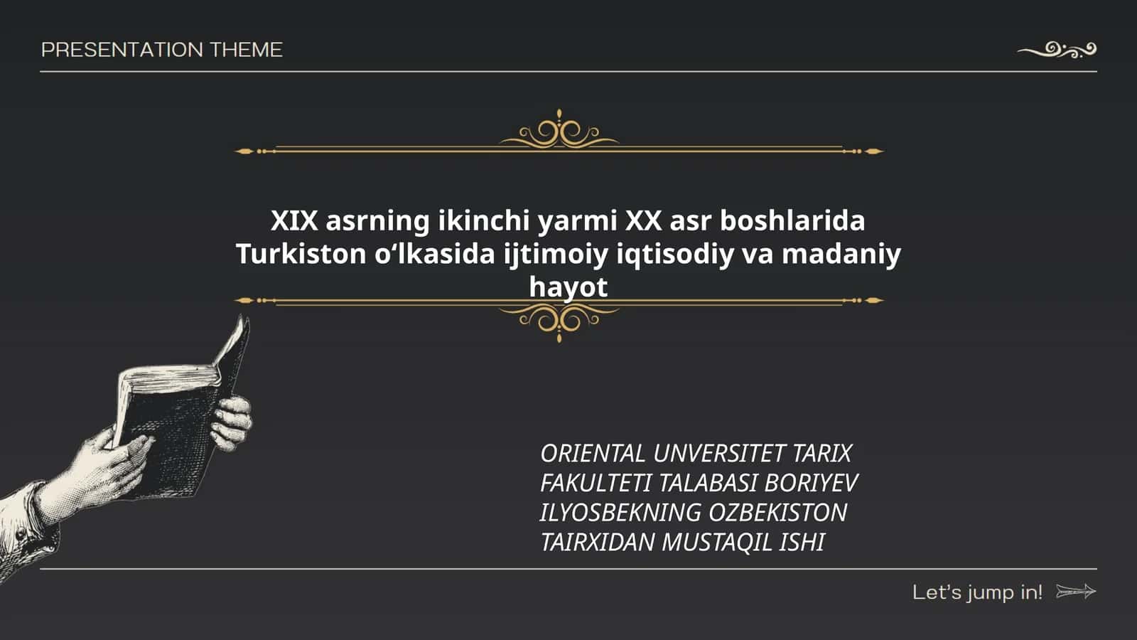 Oʻzbekiston tairxidan mustaqil ishi 1