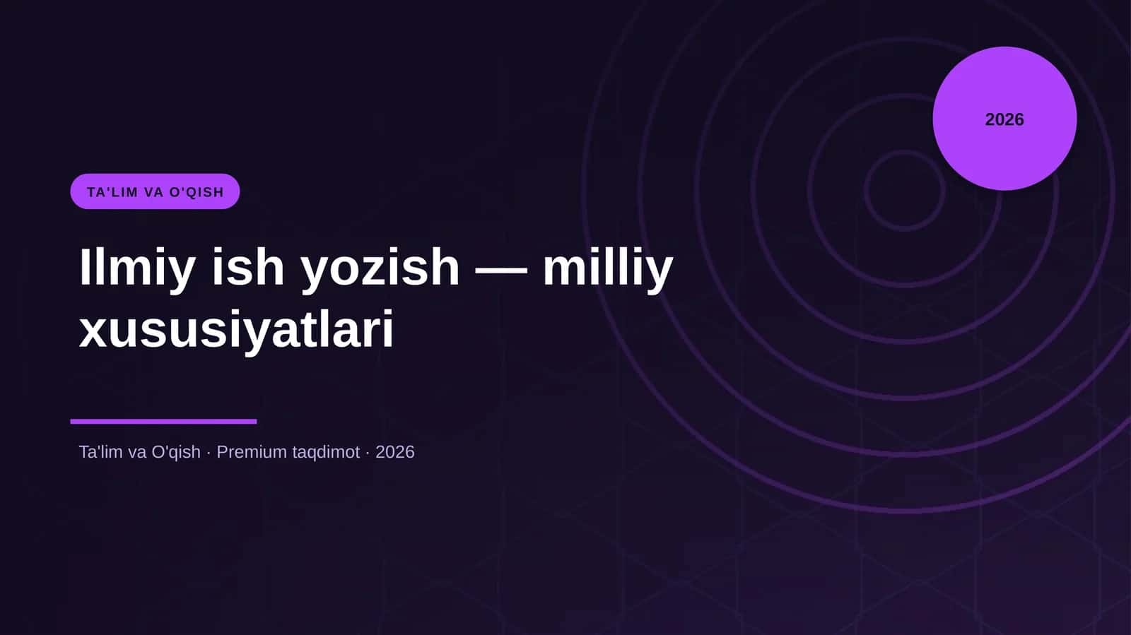 Ilmiy ish yozish — milliy xususiyatlari 1