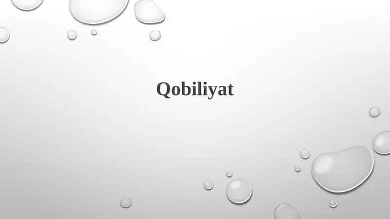 Qobiliyat 1