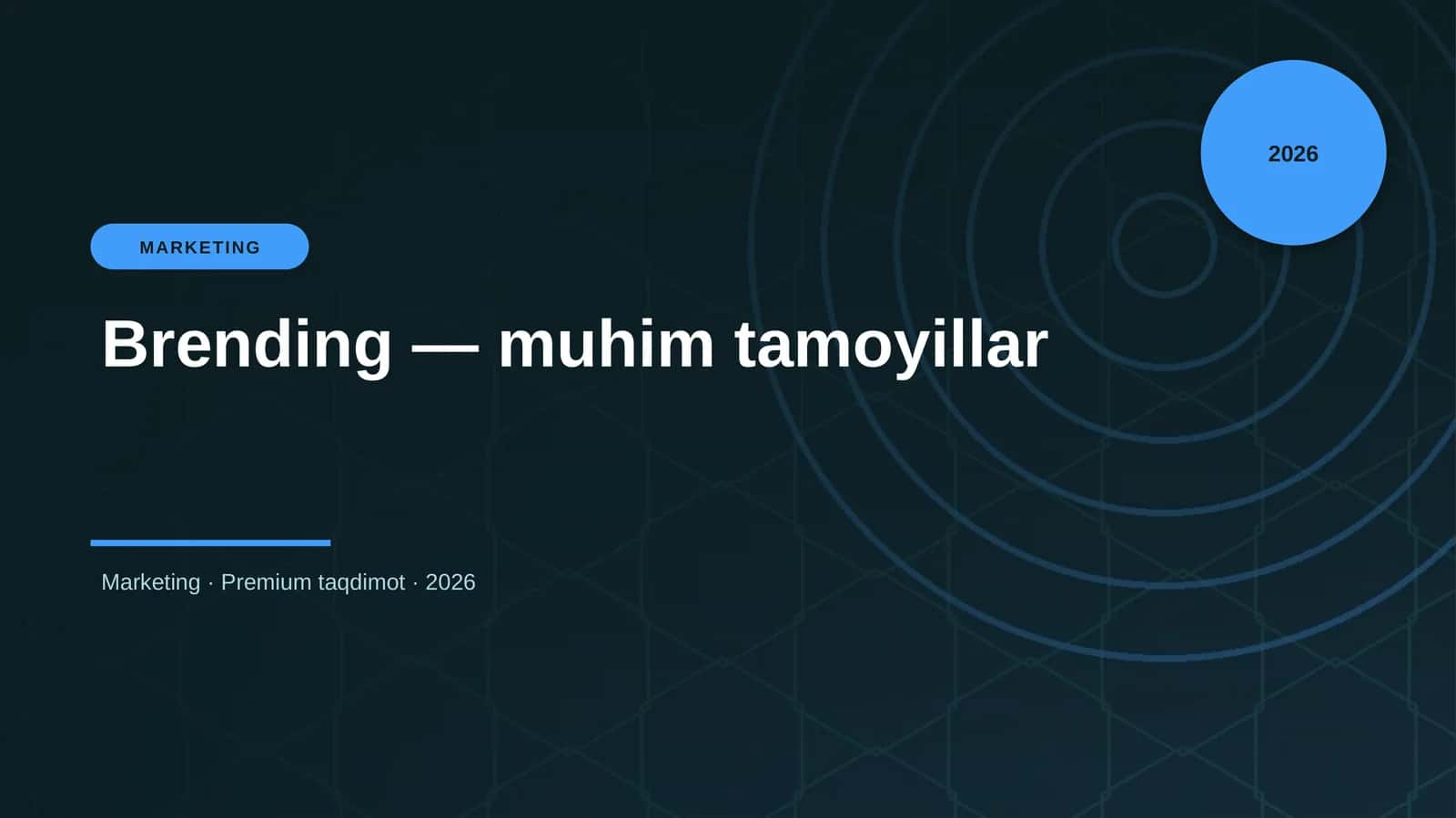 Brending — muhim tamoyillar 1