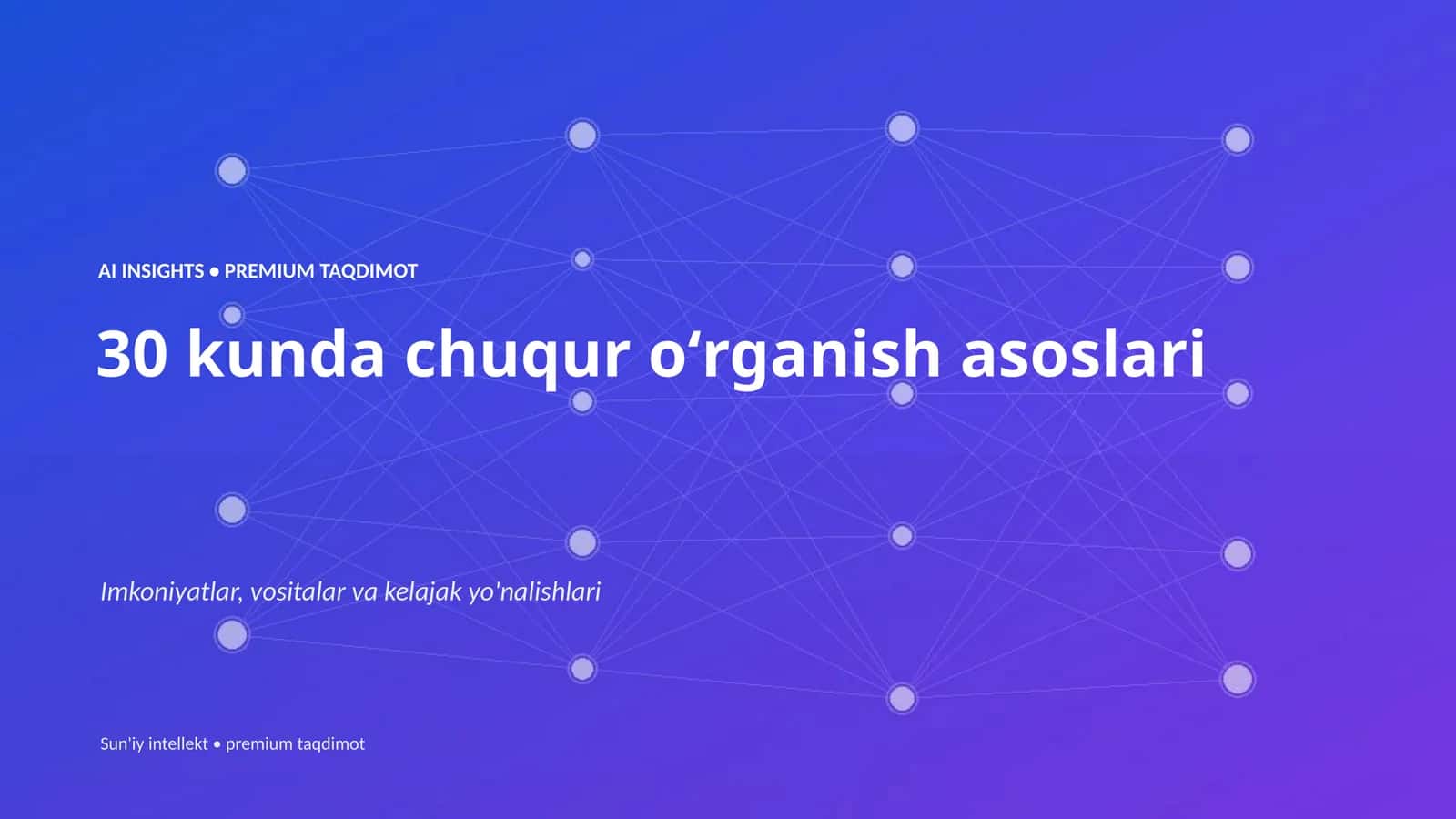 AI INSIGHTS • PREMIUM TAQDIMOT 1