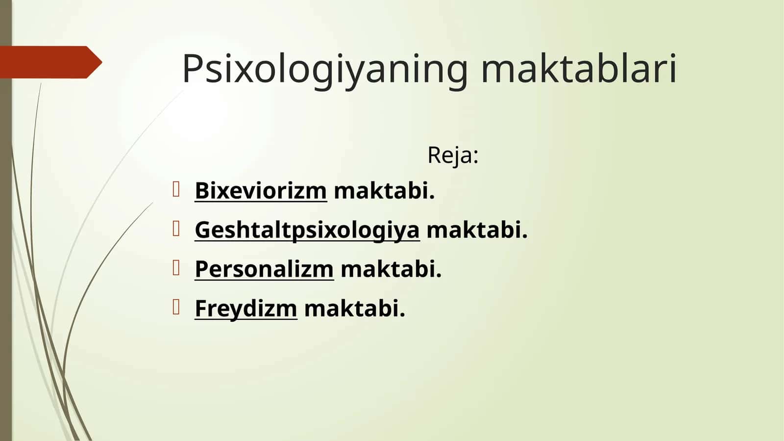 Psixologiyaning maktablari 1