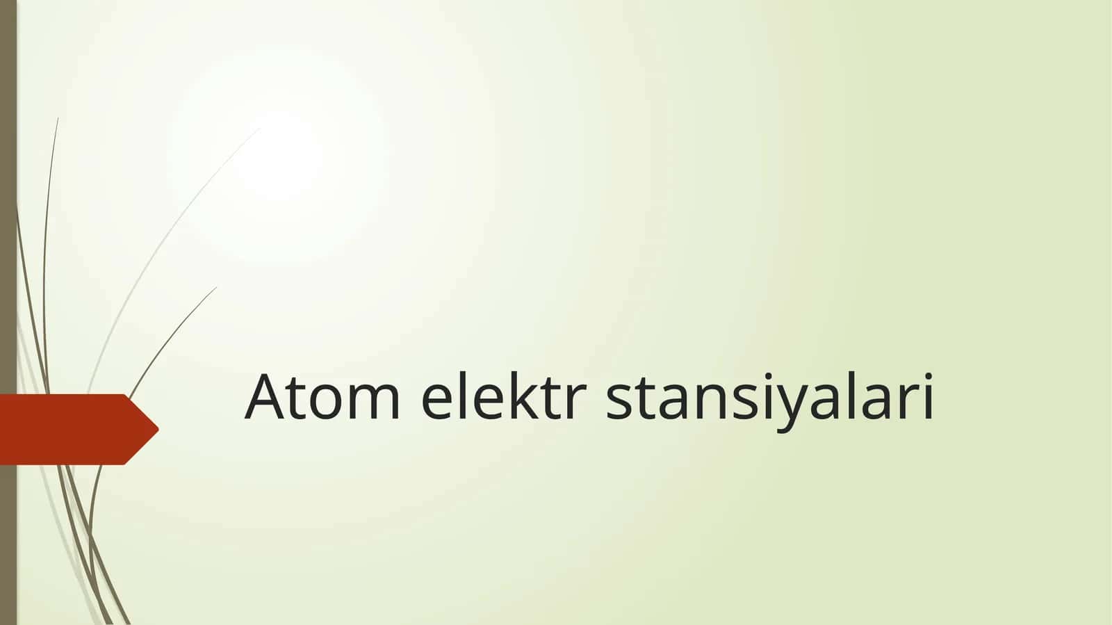 Atom elektr stansiyalari 1
