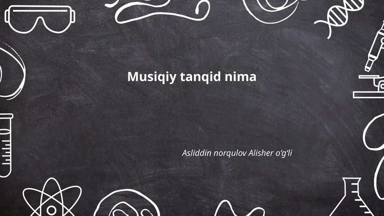 Musiqiy tanqid nima 1