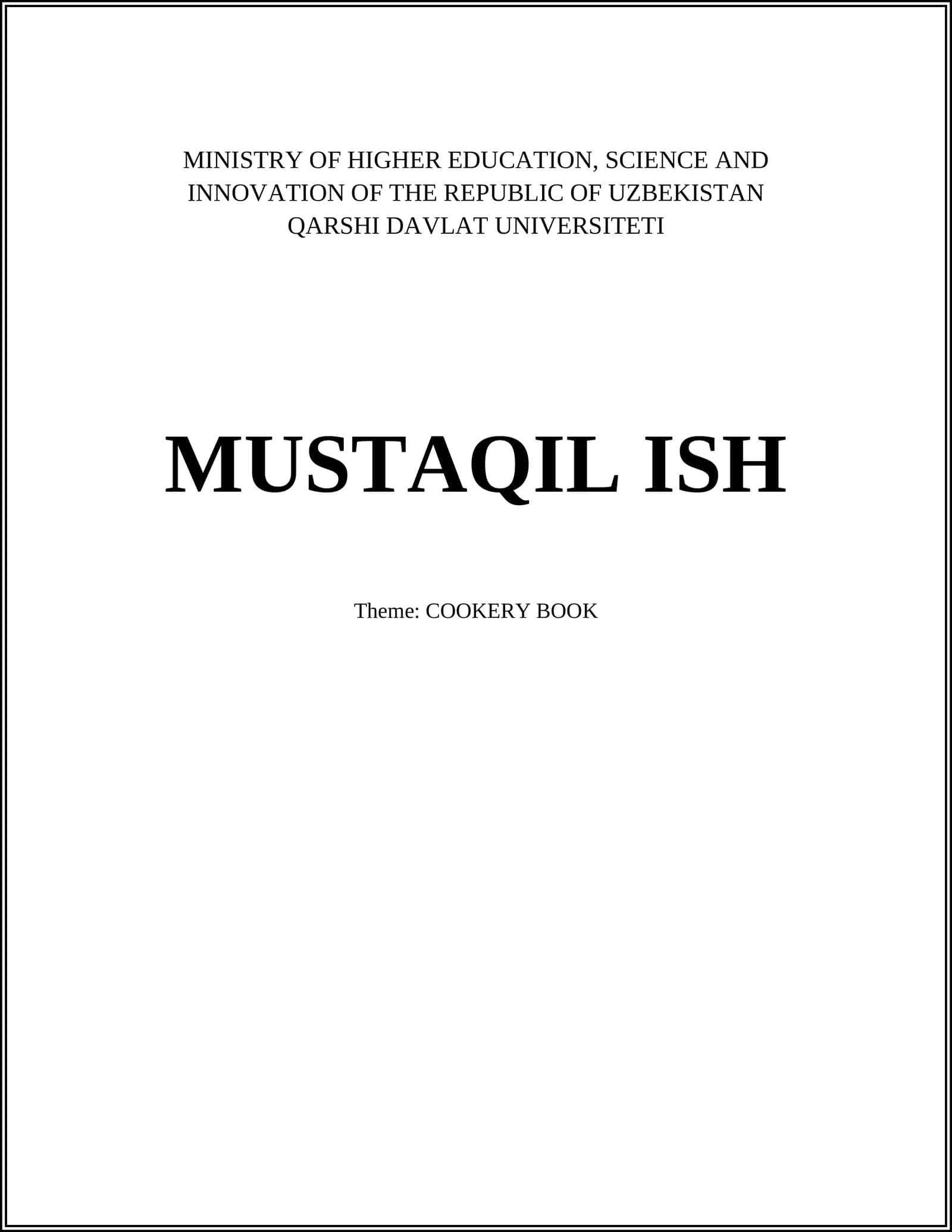 COOKERY BOOK 1