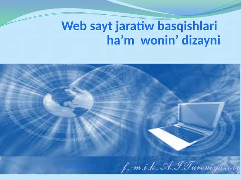 Websayt jarayonida dizayn 1