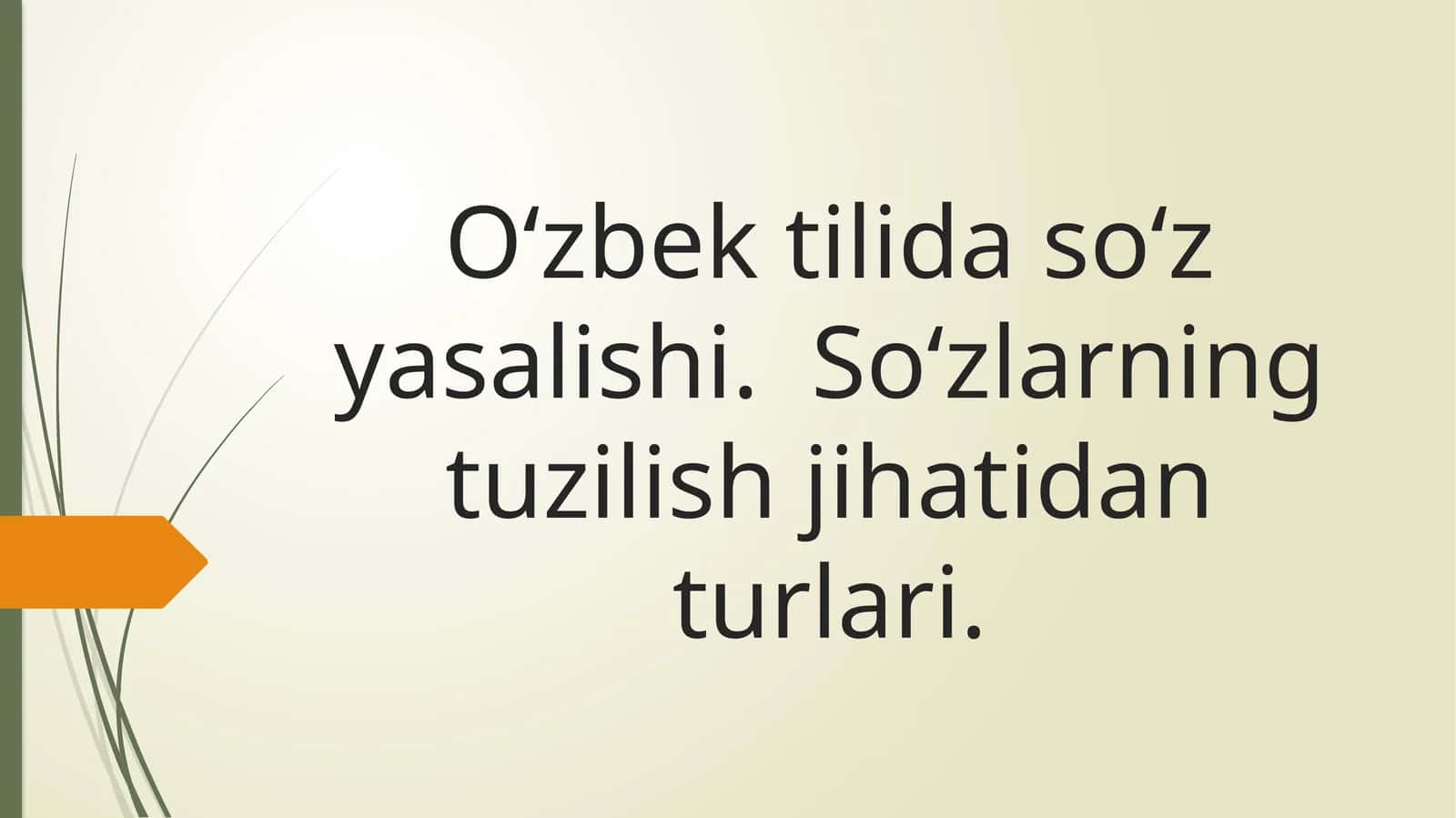 So‘zyasalishi 1