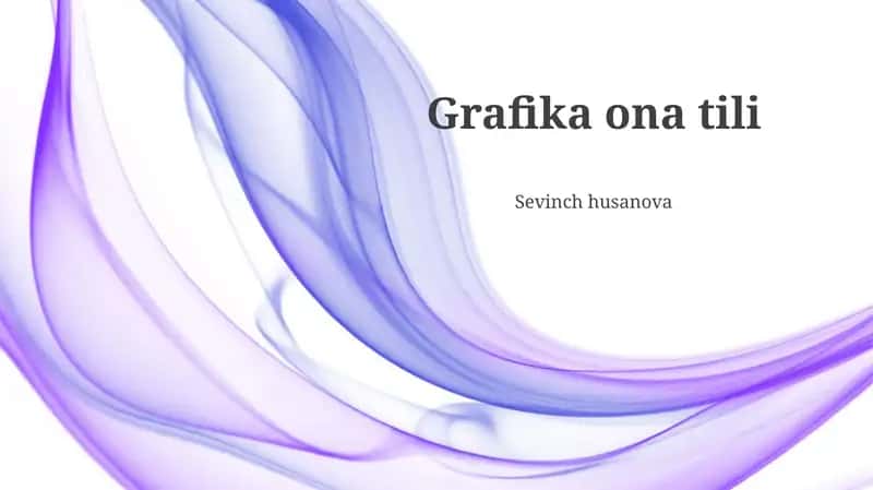 Grafika ona tili 1