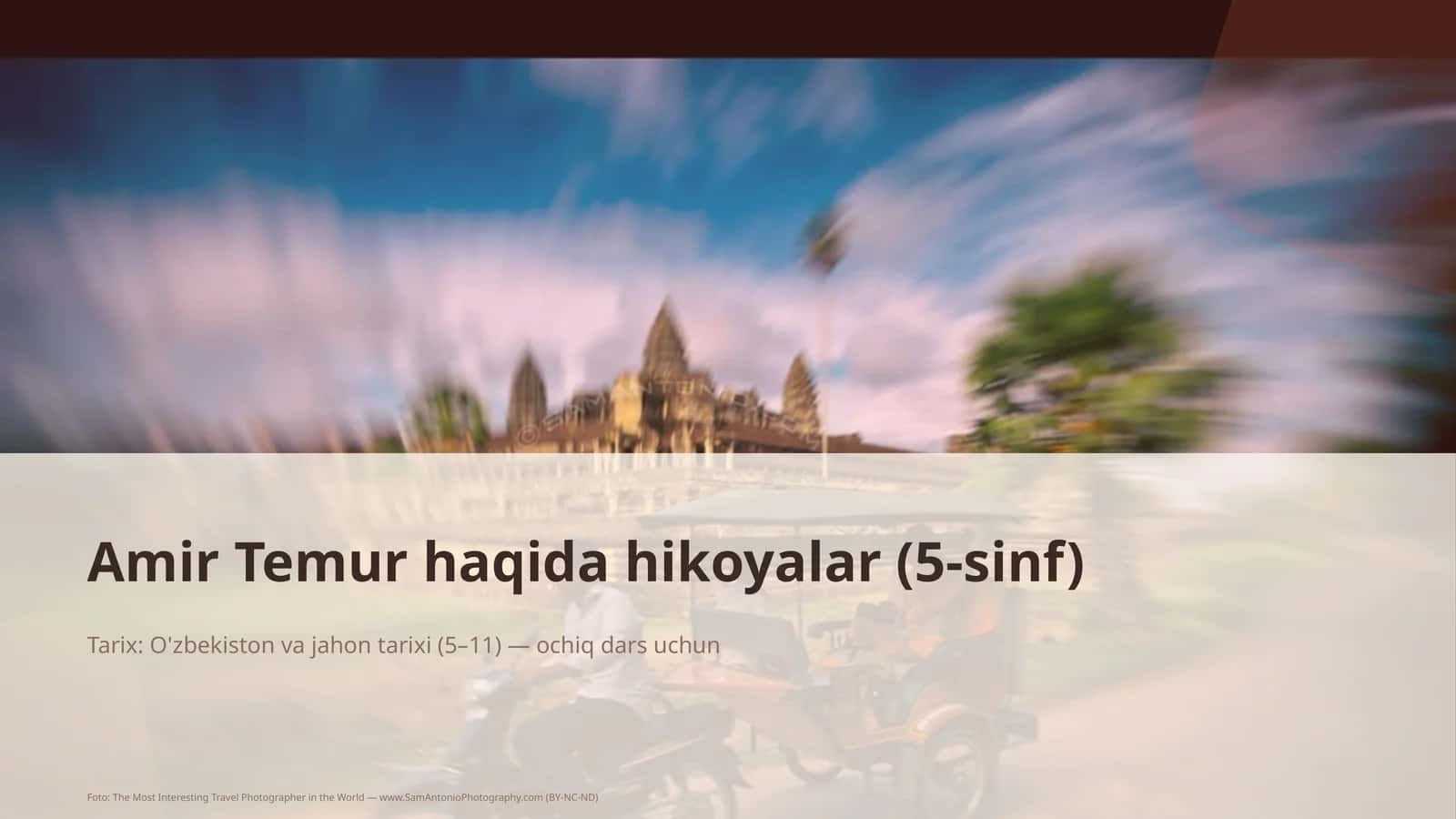 Amir Temur haqida hikoyalar (5-sinf) 1