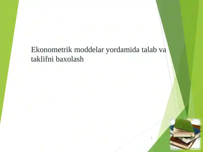 Ekonometrik modellash