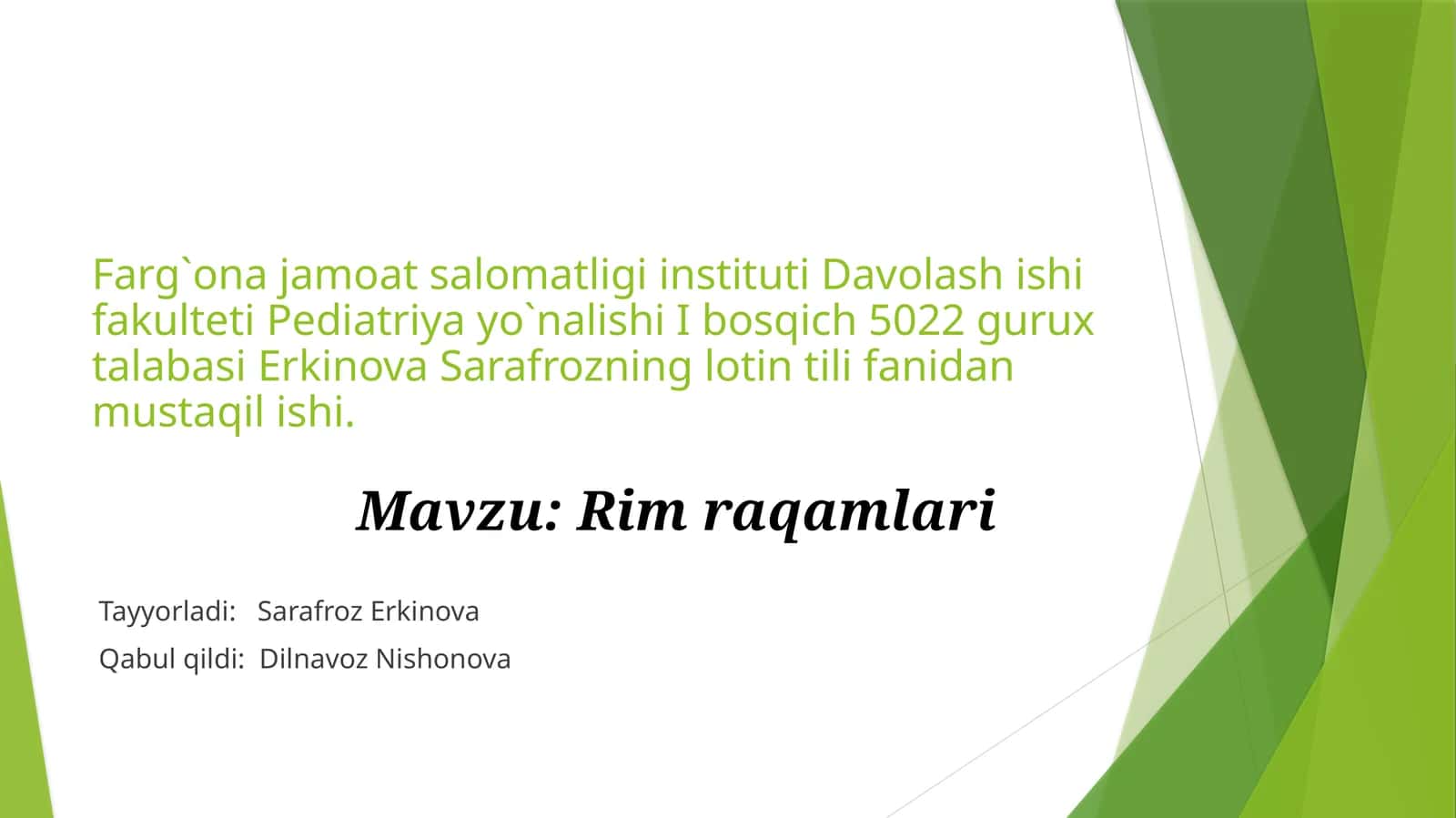 Rim Raqamlari 1