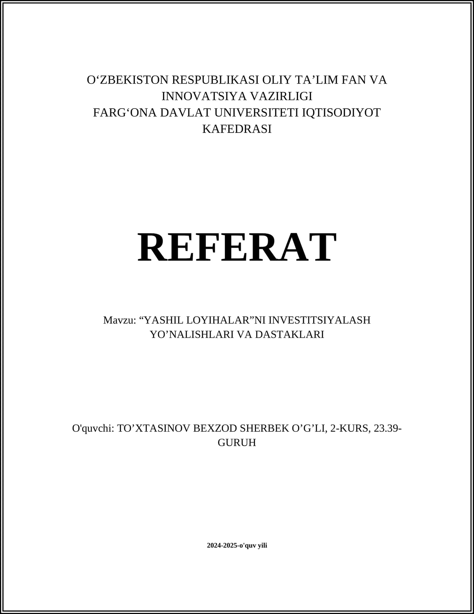 Yashil energetika manbalari 1