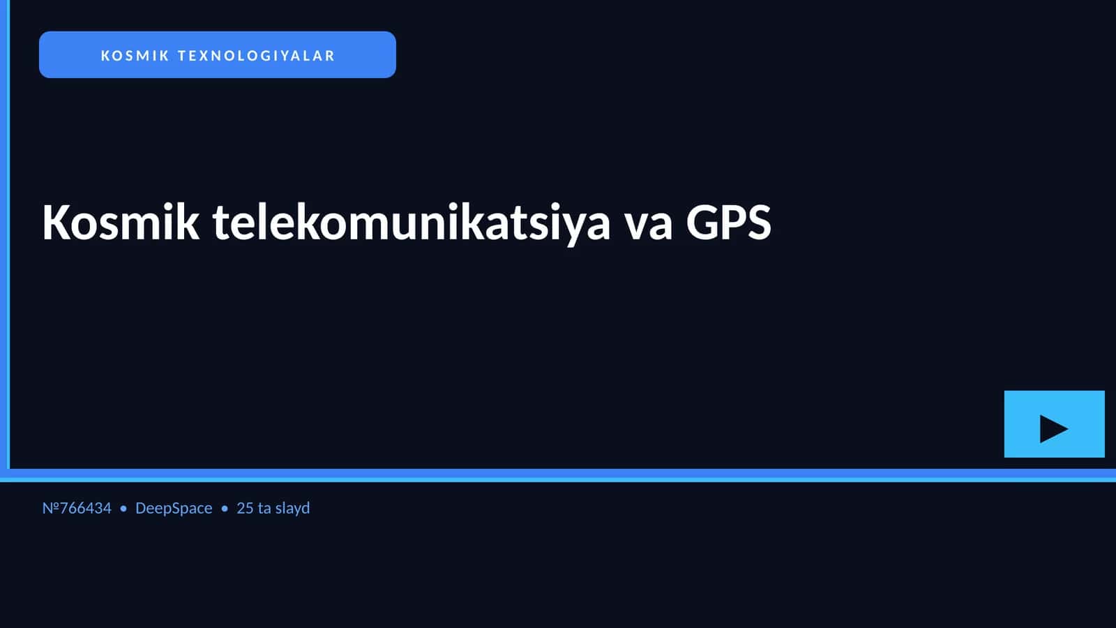 Kosmik texnologiyalar 1