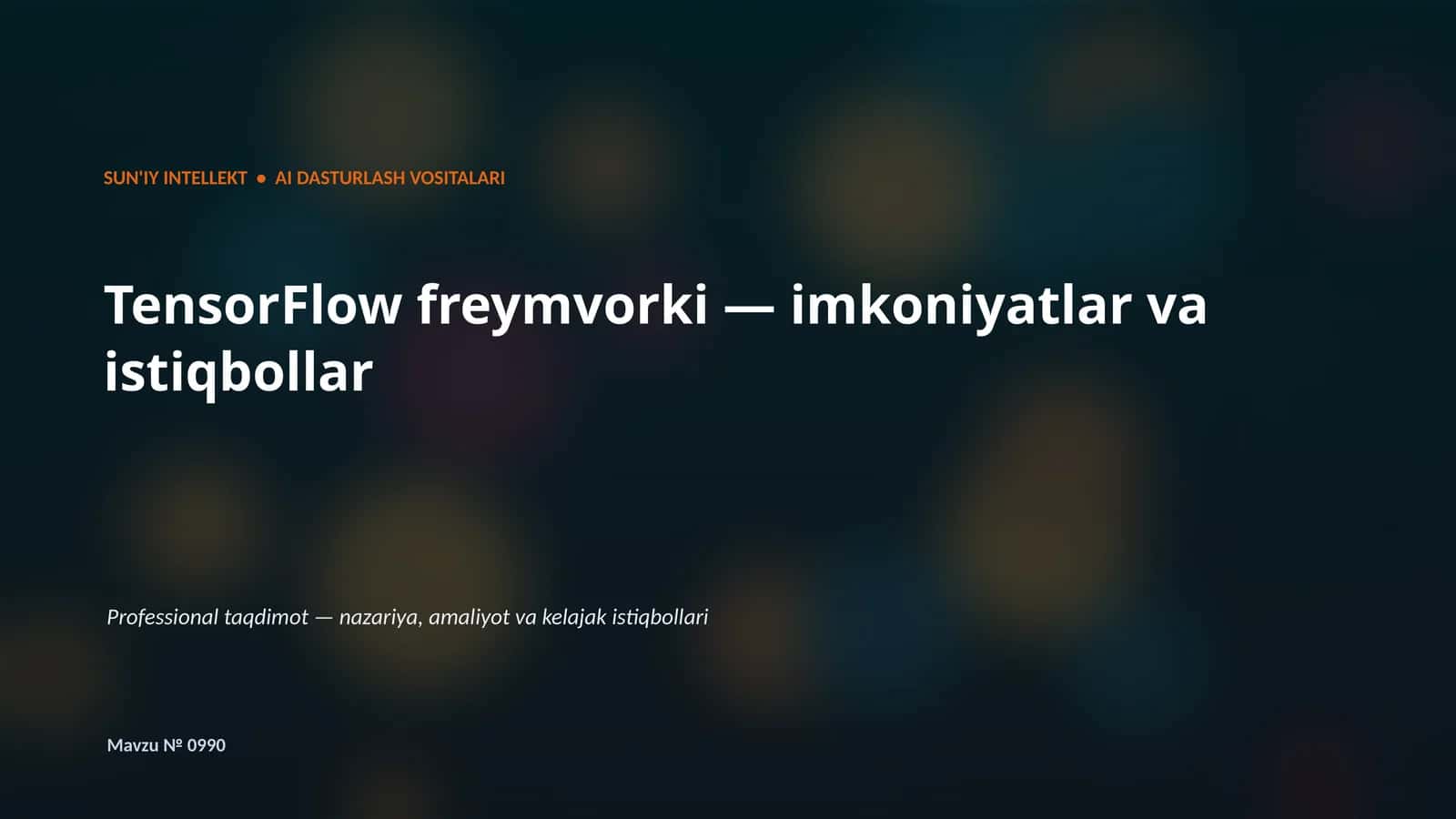 TensorFlow freymvorki 1