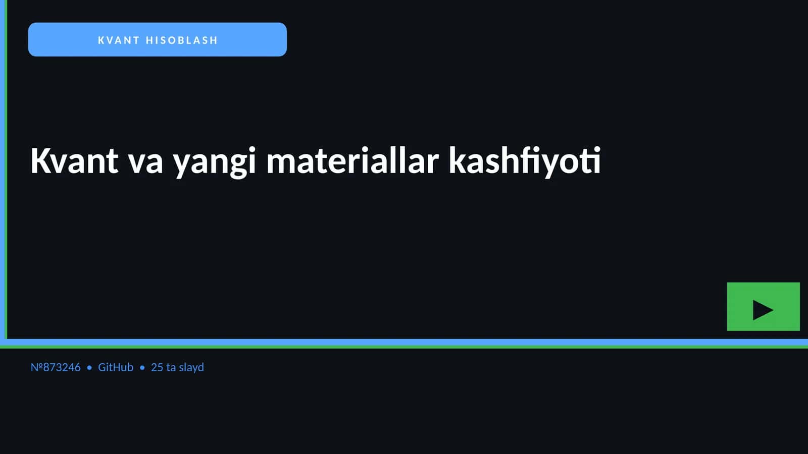 KVANT HISOBLASH 1