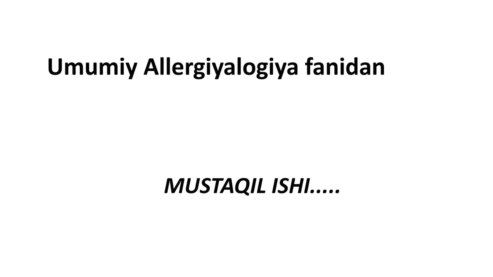 Atopik kasalliklarning maxsus immunoterapiyasi 1