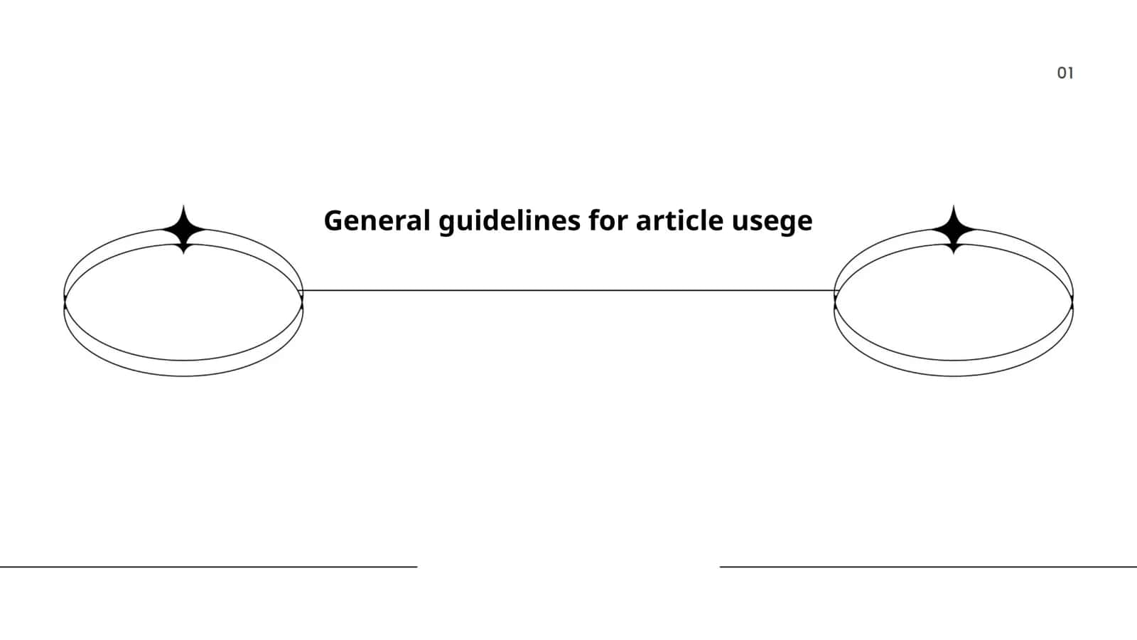 General guidelines for article usege 1