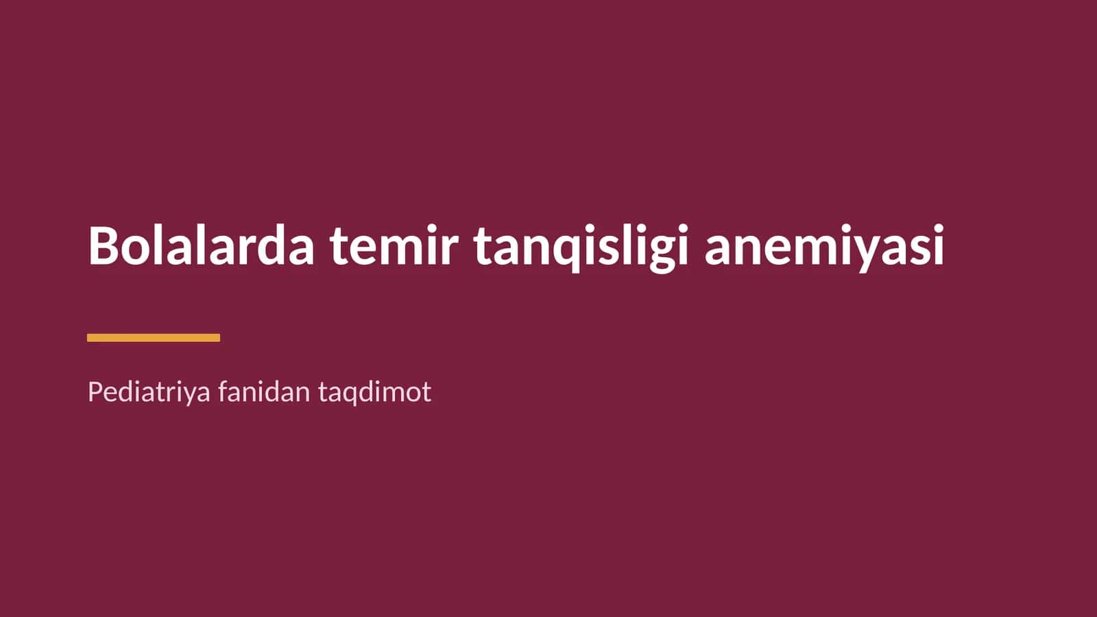 Bolalarda temir tanqisligi anemiyasi 1