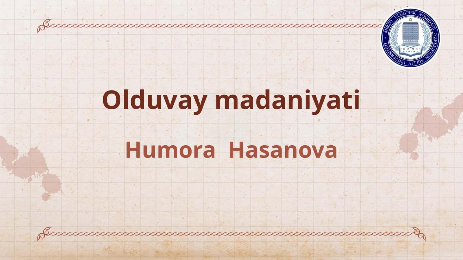Olduvay madaniyati 1