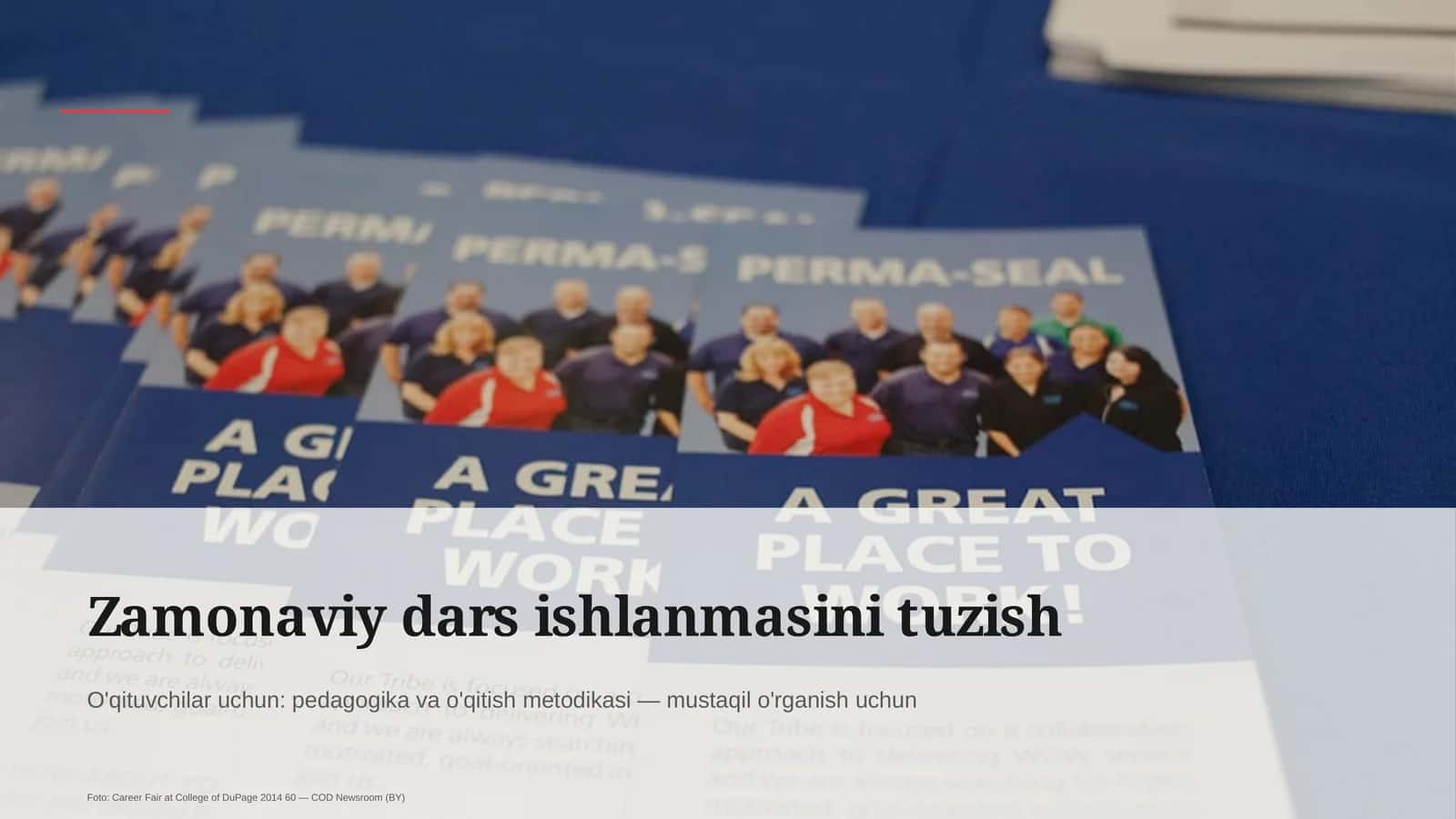 Zamonaviy dars ishlanmasini tuzish 1