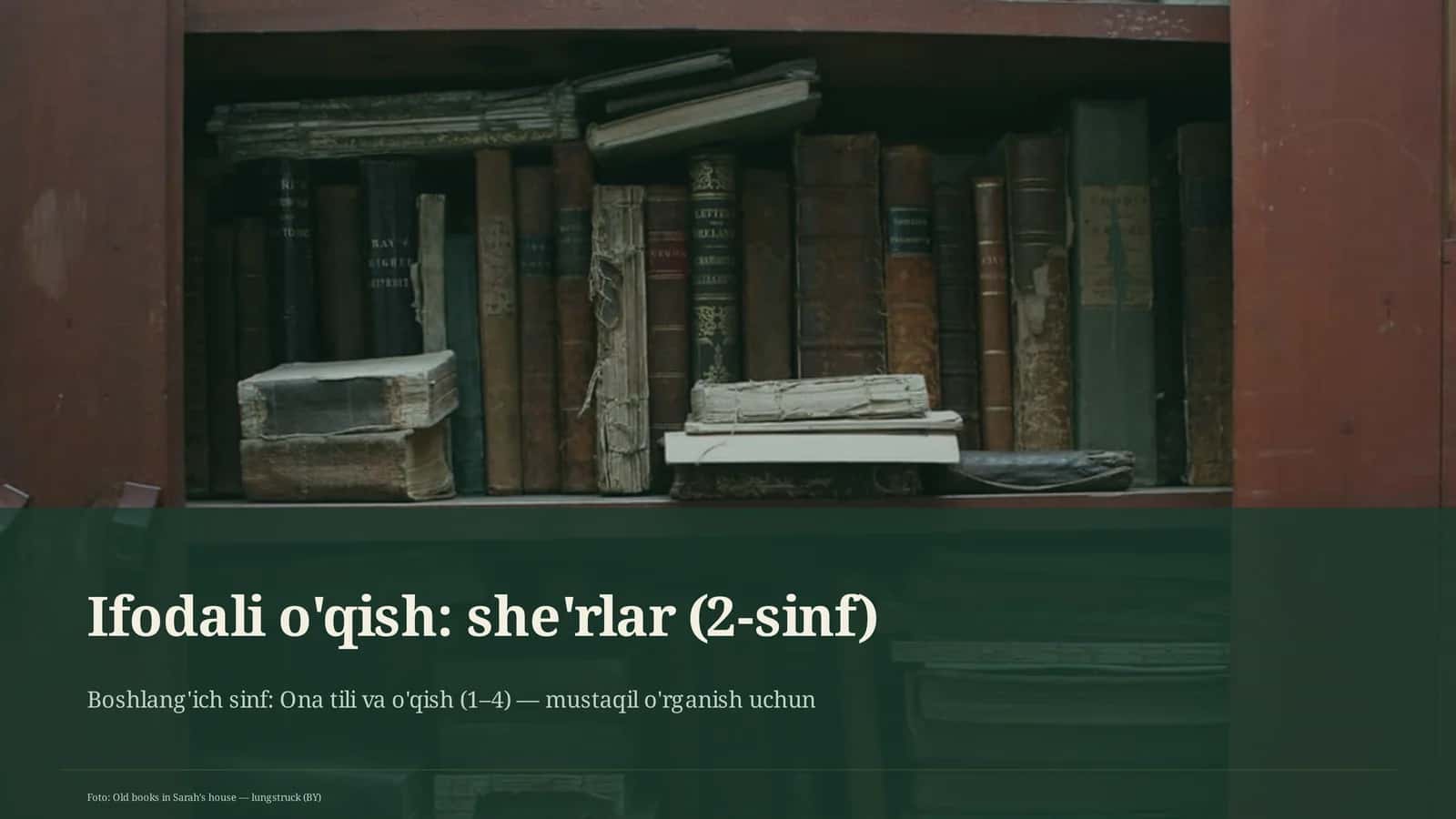 Ifodali o'qish: she'rlar (2-sinf) 1