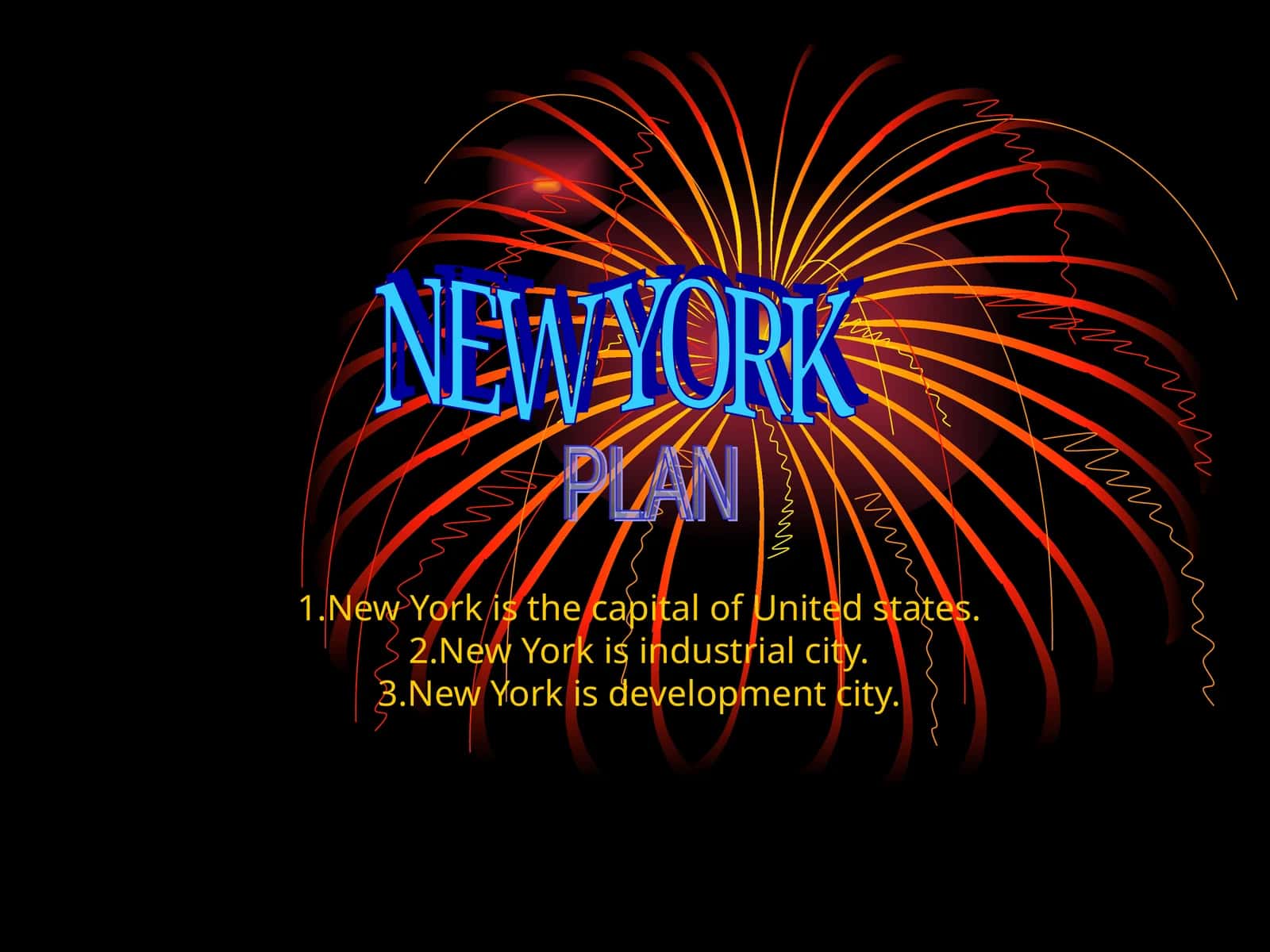 NEW YORK PLAN 1