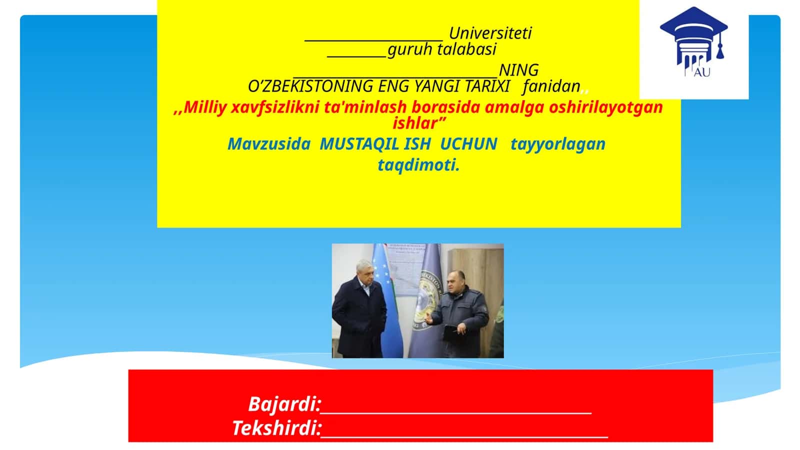 Milliy Xavfsizlik va Diplomatiya 1