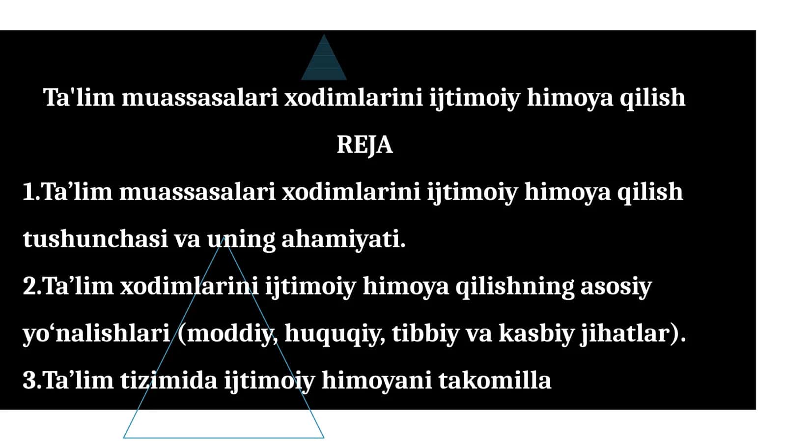 Ta'lim muassasalari xodimlarini ijtimoiy himoya qilish 1