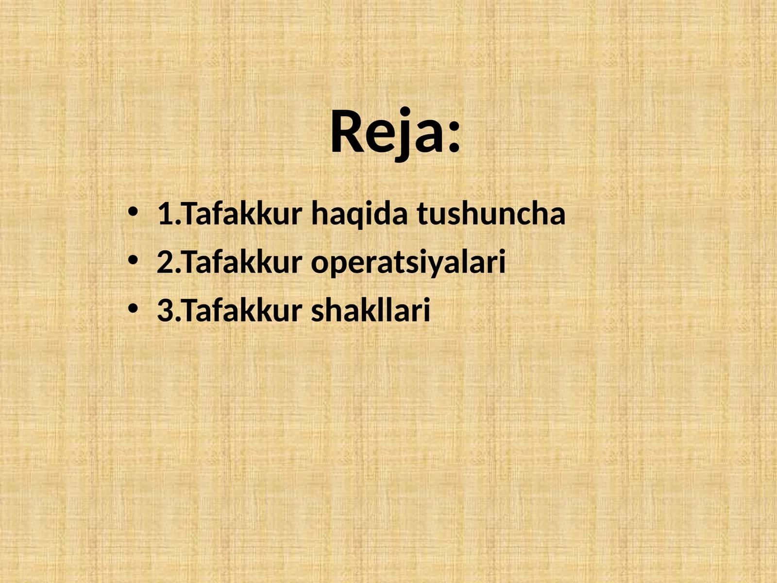 Tafakkur 1