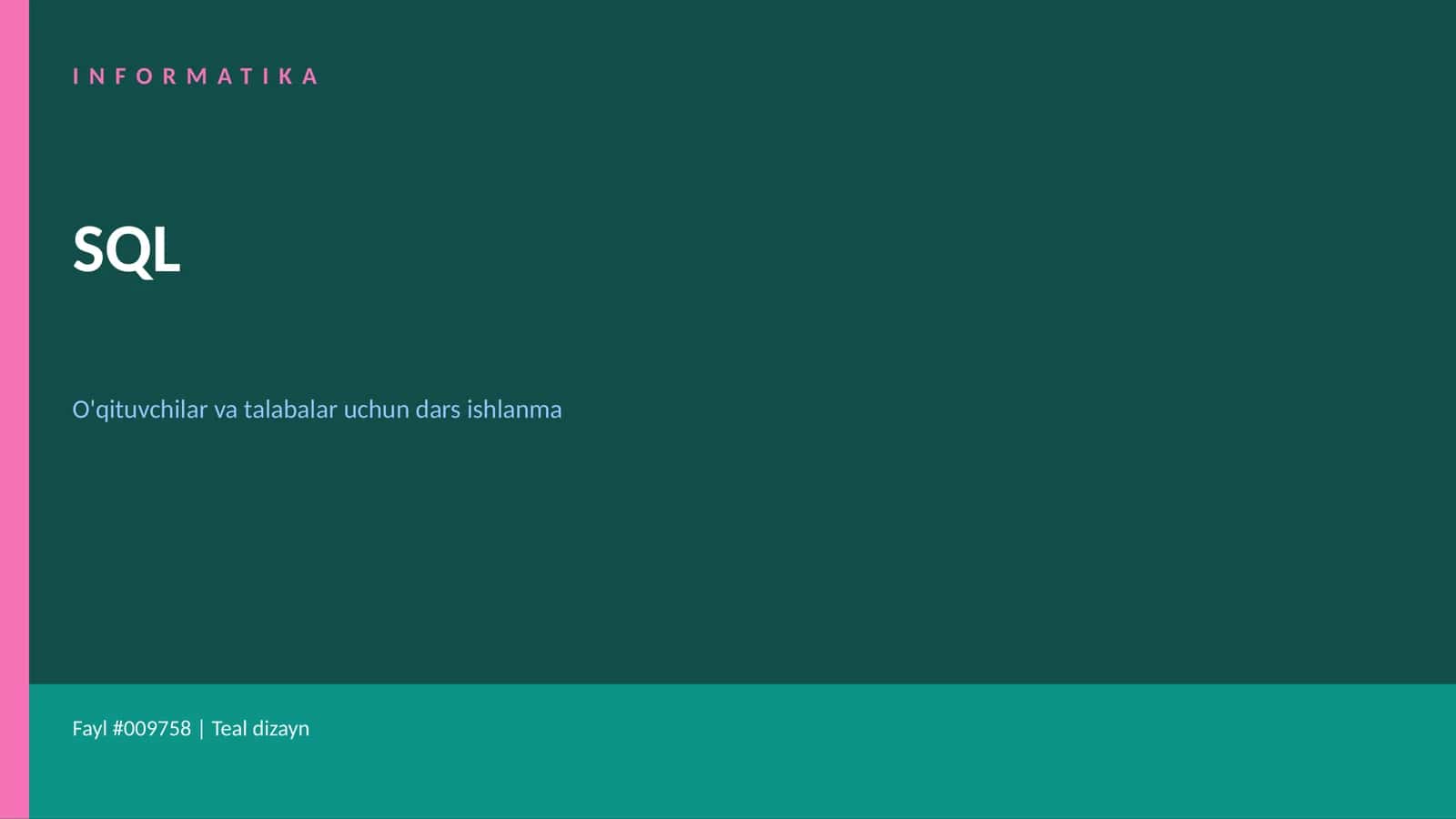 INFORMATIKA SQL 1