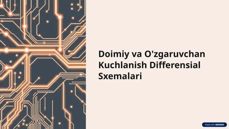 Doimiy va oʻzgaruvchan kuchlanish 1
