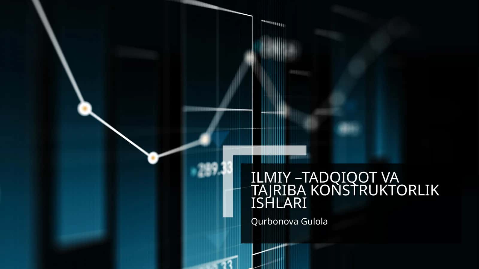 Ilmiy –tadqiqot va tajriba konstruktorlik ishlari 1