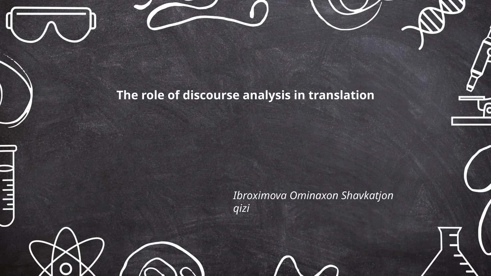 Discourse analysis in translation 1